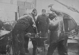 Die Schmiede an Bord der Fram, 1897 von Unbekannt