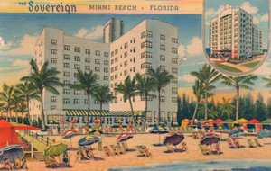 The Sovereign. Miami Beach, Florida, um 1940er