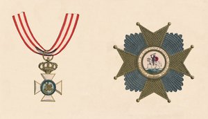 Der spanische Orden des heiligen Hermenegildo, 19. Jahrhundert von Unbekannt