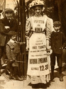 Das Hausmädchen der Suffragetten 1908, 1933