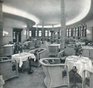 Die Teelounge der Conte Di Savoia, 1933 von Unbekannt