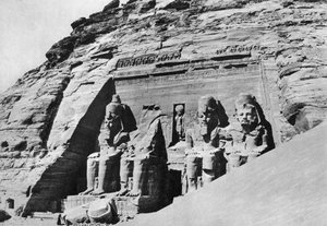 Der Tempel von Abu Simbel, Ägypten, 1936