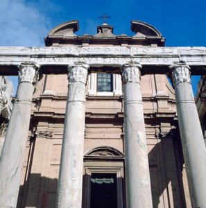 Der Tempel des Antoninus und der Faustina, Rom