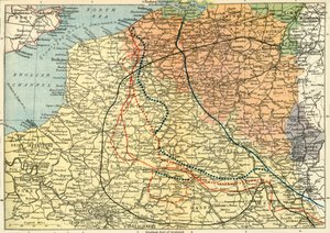 Das Kriegstheater an der Westfront, ca. 1920 von Unbekannt