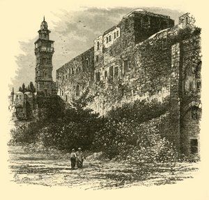 Der Turm von Antonia, Jerusalem, 1890 von Unbekannt