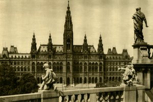 Das Rathaus, Wien, Österreich, um 1935