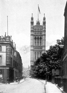 Der Victoria Tower, Palace of Westminster, London, um 1905