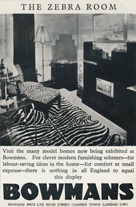 Das Zebra-Zimmer - Bowmans, 1933