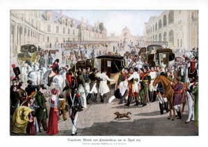 Der Abschied in Fontainebleau, Frankreich, 20. April 1814, 1900