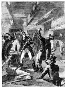 Die Verhaftung der Cato Street Verschwörer, 1820 um 1895 von Unbekannt
