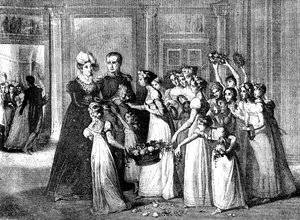 Die Ankunft von Marie-Louise in Compiègne, Frankreich, 27. März 1810