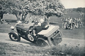Der Beginn eines Unfalls in Donington Park von Unbekannt