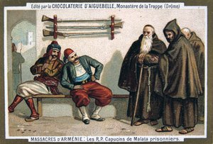 Die Kapuzinermönche von Malata gefangen genommen, 1895