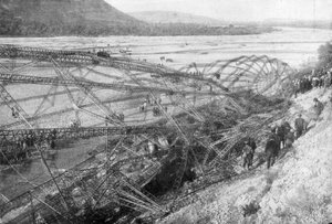 Das Wrack des Zeppelins LZ85 L45, 20. Oktober 1917
