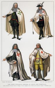 Die wichtigsten ritterlichen Orden von Spanien und Portugal, um 1930er Jahre von Unbekannt