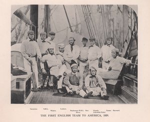 Das erste englische Cricket-Team, das Amerika bereiste von Unbekannt