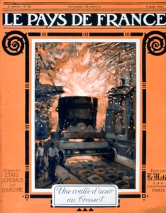 Das Titelblatt von Le Pays de France, 5. August 1915 von Unbekannt