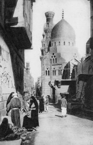 Das einheimische Viertel, Kairo, Ägypten, um 1920er Jahre von Unbekannt
