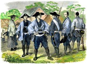 Die neue Abgabe der japanischen Infanterie, 19. Jahrhundert