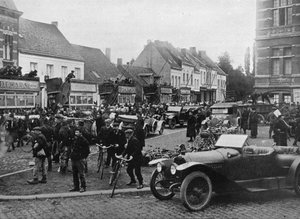 Die Rolle der Kraftfahrzeuge beim Rückzug aus Antwerpen, 1914