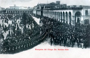 Der Empfang von Bischof Mariano Soler, Montevideo, Uruguay