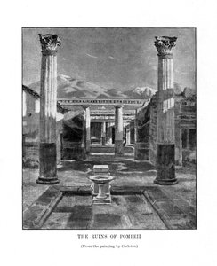 Die Ruinen von Pompeji, Italien, 19. Jahrhundert von Unbekannt