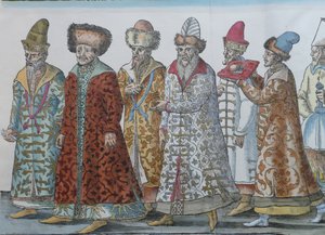 Die Herrscher von Moskau. Großfürst Iwan III., Wassili III. Iwanowitsch, Iwan IV. der Schreckliche und ihre Amba von Unbekannt