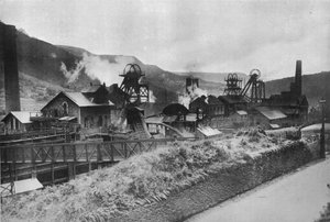 Die Szene des Kohlenstreiks: Eine typische Kohlenmine in Südwales, 1915 von Unbekannt