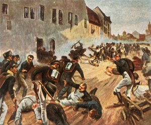 Der Sturm auf das Grimmaer Tor, 19. Oktober 1813, 1936 von Unbekannt