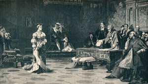 Der Prozess von Königin Katharina, 1529, 1905 von Unbekannt
