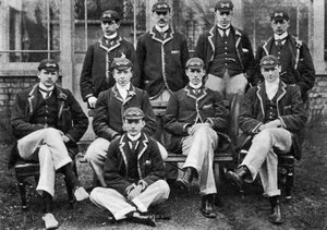 Die siegreiche Oxford-Bootsrennmannschaft, 1896