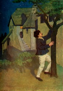 Der junge Mann schüttelt dreimal einen Baum, 1917 von Unbekannt