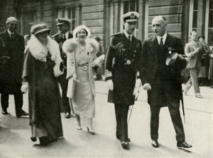 Ihre Majestäten in Edinburgh während der Jubiläumsfeierlichkeiten von König George V 1935, 1937 von Unbekannt