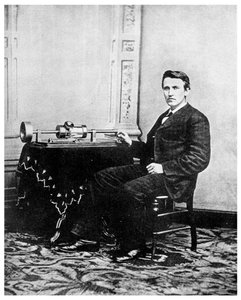Thomas Edison, amerikanischer Erfinder, ca. 1878 1956