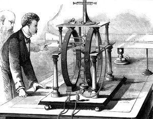 Thomas Edisons verbesserte Form des elektrischen Dynamometers von JW Trowbridge, 1879 von Unbekannt