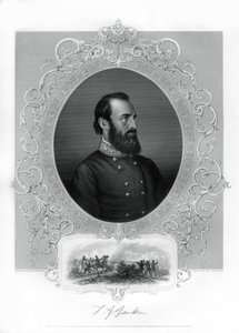 Thomas Jonathan Stonewall Jackson, konföderierter General während des Amerikanischen Bürgerkriegs, 1862-1867 von Unbekannt