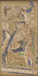 Drei Figuren, aus Höhle 224, 4.-6. Jahrhundert
