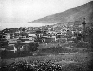 Tiberias und der See Genezareth, 1926 von Unbekannt