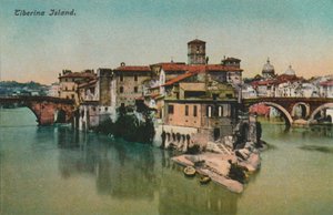 Tiberina-Insel, um 1900 von Unbekannt