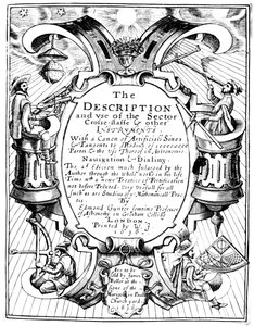 Titelseite von The Description and Use of the Sector von Edmund Gunter von Unbekannt