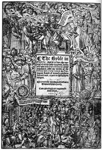 Titelseite der Großen Bibel, 1539, 1893
