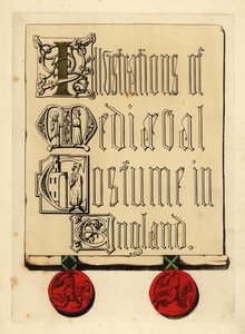 Titelseite mit beleuchteten Buchstaben und roten Wachssiegeln