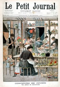 Spielzeugmachwettbewerb: Werkstatt der Teilnehmer, 1901 von Unbekannt