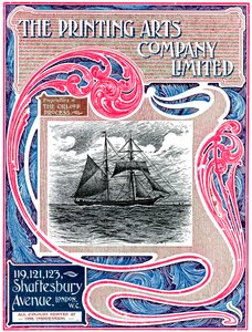 Werbeanzeige für The Printing Arts Company Limited, London, 1902-1903