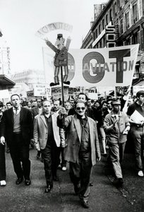 Gewerkschaftsmarsch, Paris, 1968