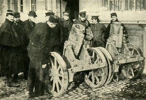 Grabenmörser, die von den Deutschen erbeutet wurden, Erster Weltkrieg, 1914, um 1920