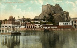 Trichinopoly-Felsen, Madras, 1917 von Unbekannt