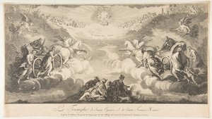 Triumph des Heiligen Ignatius und des Heiligen Franz Xaver, 17. Jahrhundert von Unbekannt