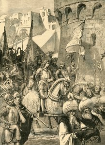 Triumphaler Einzug von Richard I. und Philipp Augustus in Akkon, 1191