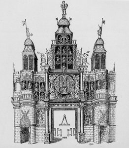 Triumphbogen errichtet zur Krönung von König James I., 1604 von Unbekannt
